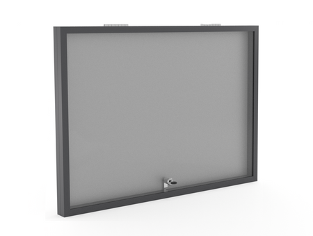 Aluminiowa Wewnętrzna Gablota Tablica Ogłoszeniowa - Kolor Antracyt - Konfigurator na wymiar