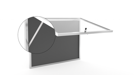 Aluminiowa Wewnętrzna Gablota Tablica Ogłoszeniowa - Kolor Elektropoler - Konfigurator na wymiar