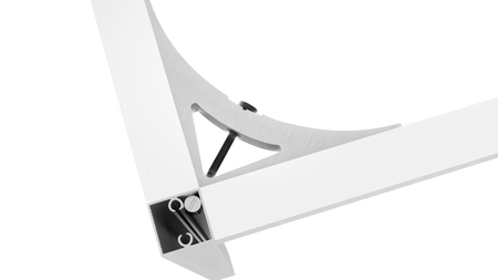 Stelaż Loftowy Standard 30x30 mm – Aluminiowa Podstawa Stołu – Biały – Konfigurator na wymiar