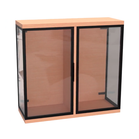 Kątowa ramka aluminiowa F1K Czarny mat - Konfigurator profili do frontów i luster na wymiar