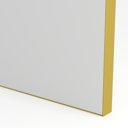 Front szklany w ramie aluminiowej F11 Złoty mat szczotkowany - Konfigurator na wymiar