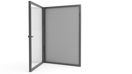 Aluminiowa Wewnętrzna Gablota Tablica Ogłoszeniowa - Kolor Antracyt - Konfigurator na wymiar