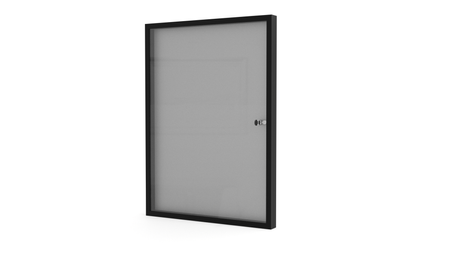 Aluminiowa Wewnętrzna Gablota Tablica Ogłoszeniowa - Kolor Czarny mat - Konfigurator na wymiar