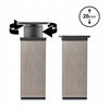 4 x Aluminiowa nóżka stopka meblowa regulowana FEST 40x40 mm - Alu