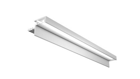 Aluminiowy profil kanał LED wieńcowy (aluminium) + Klosz - Konfigurator na wymiar