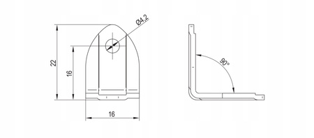 Złącze meblowe standard wenge z zaślepką + wkręty