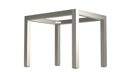 Stelaż Loftowy Premium 60×60 mm – Aluminiowa Podstawa Stołu – Inox – Konfigurator na wymiar
