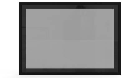 Ramka aluminiowa F4 Czarny mat - Konfigurator profili do frontów i luster na wymiar