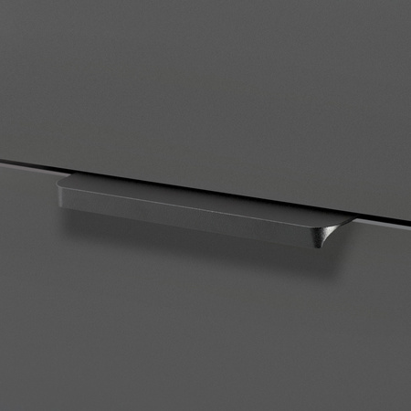 Uchwyt Krawędziowy FE-6 Zaokrąglony Czarny Lakier Strukturalny - Konfigurator uchwytów na dowolny wymiar