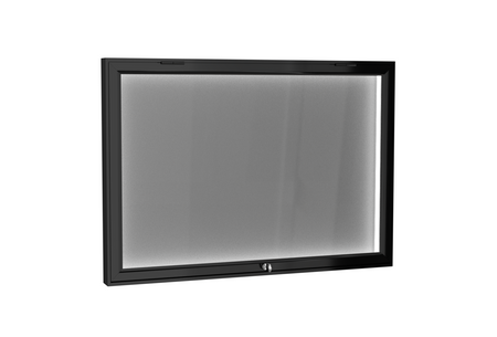 Aluminiowa Zewnętrzna Gablota MENU Tablica Ogłoszeniowa - Kolor Czarny mat - Konfigurator na wymiar