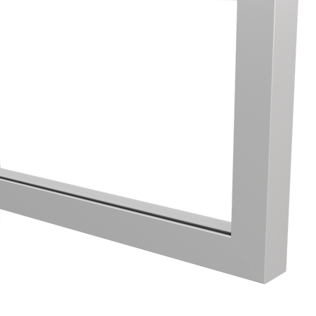 Ramka aluminiowa F1 Biała - Konfigurator profili do frontów i luster na wymiar