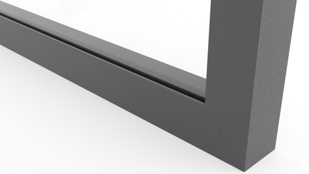 Ramka aluminiowa F1 Antracyt - Konfigurator profili do frontów i luster na wymiar