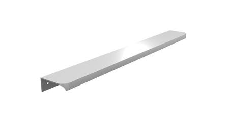 Uchwyt Krawędziowy FE-6 Zaokrąglony Surowe Aluminium - Konfigurator uchwytów na dowolny wymiar