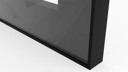 Ramka aluminiowa F21 Czarny mat - Konfigurator profili do frontów i luster na wymiar