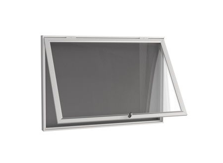 Aluminiowa Zewnętrzna Gablota Tablica Ogłoszeniowa - Kolor Aluminium - Konfigurator na wymiar