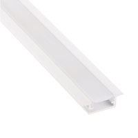 Aluminiowy profil kanał LED wpuszczany (biały) + Klosz - Konfigurator na wymiar