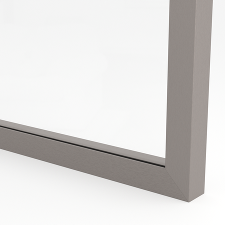 Ramka aluminiowa F1 Inox - Konfigurator profili do frontów i luster na wymiar