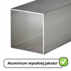 1 x Aluminiowa nóżka stopka meblowa regulowana FEST 40x40 mm - Alu