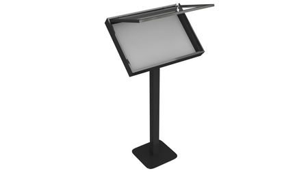 Aluminiowa Zewnętrzna Gablota MENU Tablica Ogłoszeniowa - Kolor Czarny mat - Konfigurator na wymiar