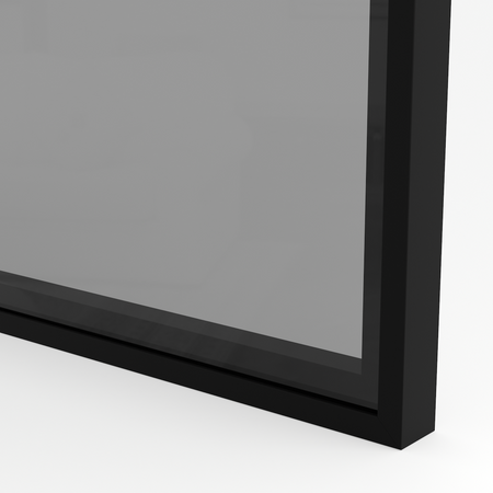 Front szklany w ramie aluminiowej F10 Czarny mat - Konfigurator na wymiar