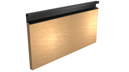 Uchwyt Krawędziowy FE-3 Czarny Mat - Konfigurator uchwytów na dowolny wymiar