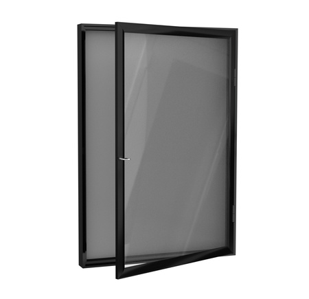 Aluminiowa Zewnętrzna Gablota Tablica Ogłoszeniowa - Kolor Czarny mat - Konfigurator na wymiar