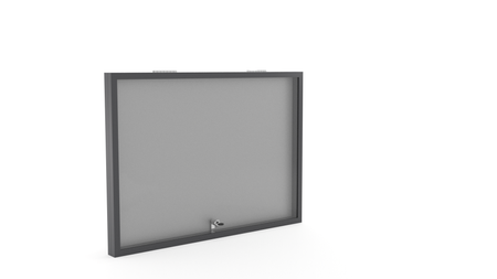 Aluminiowa Wewnętrzna Gablota Tablica Ogłoszeniowa - Kolor Antracyt - Konfigurator na wymiar