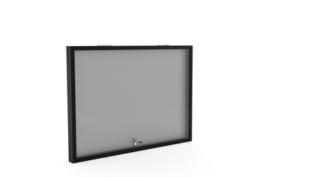 Aluminiowa Wewnętrzna Gablota Tablica Ogłoszeniowa - Kolor Czarny mat - Konfigurator na wymiar