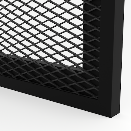 Ramka Aluminiowa F4 z Dekoracyjną Siatką Cięto-ciągnioną 28/14 mm - Konfigurator na wymiar