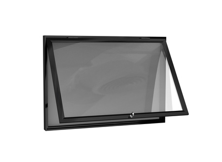 Aluminiowa Zewnętrzna Gablota MENU Tablica Ogłoszeniowa - Kolor Czarny mat - Konfigurator na wymiar