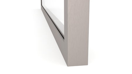 Ramka aluminiowa F1 Inox - Konfigurator profili do frontów i luster na wymiar