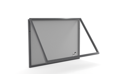 Aluminiowa Wewnętrzna Gablota Tablica Ogłoszeniowa - Kolor Antracyt - Konfigurator na wymiar