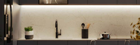 Aluminiowy profil kanał LED kątowy (złoty) + Klosz - Konfigurator na wymiar