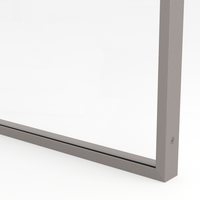 Ramka aluminiowa F6 Inox - Konfigurator profili do frontów i luster na wymiar