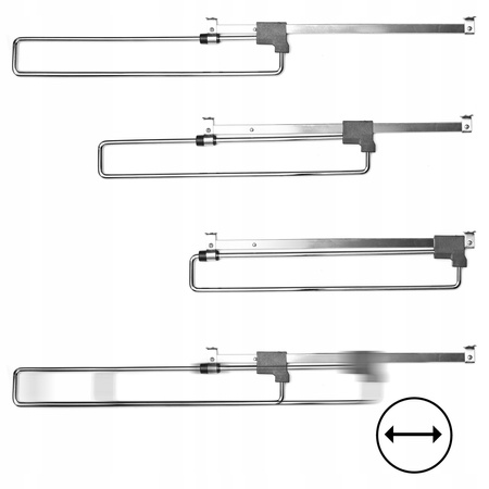 Wieszak wysuwny do szaf