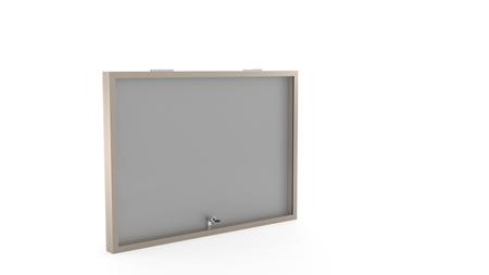 Aluminiowa Wewnętrzna Gablota Tablica Ogłoszeniowa - Kolor Szampan - Konfigurator na wymiar