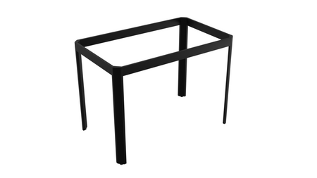 Stelaż Loftowy TWIN – Aluminiowa Podstawa Stołu – Czarny mat – Konfigurator na wymiar