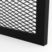 Ramka Aluminiowa F5 z Dekoracyjną Siatką Cięto-ciągnioną 28/14 mm + Zawiasy ukryte - Konfigurator na wymiar