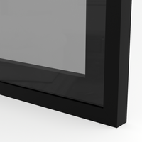 Ramka aluminiowa F4 Czarny mat - Konfigurator profili do frontów i luster na wymiar