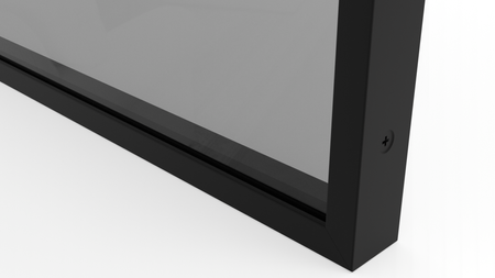 Ramka aluminiowa F6 Czarny mat - Konfigurator profili do frontów i luster na wymiar