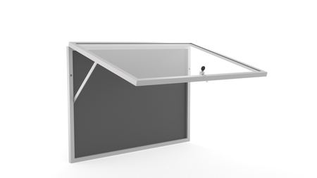 Aluminiowa Wewnętrzna Gablota Tablica Ogłoszeniowa - Kolor Aluminium - Konfigurator na wymiar