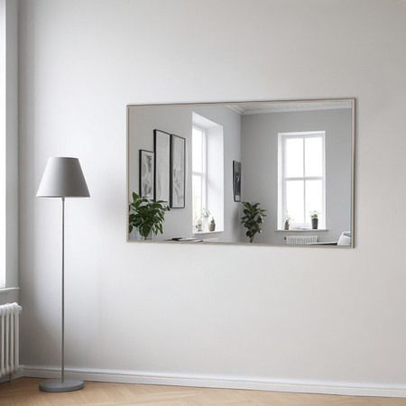 Lustro w aluminiowej ramie F1 Kaszmir - Konfigurator na wymiar
