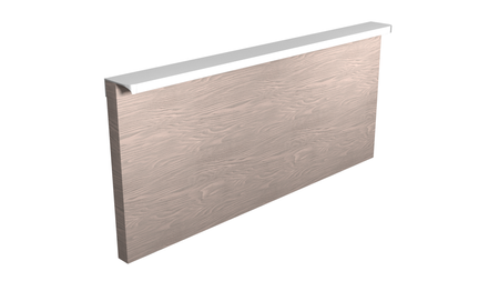 Uchwyt Krawędziowy FE-6 Zaokrąglony Aluminium - Konfigurator uchwytów na dowolny wymiar