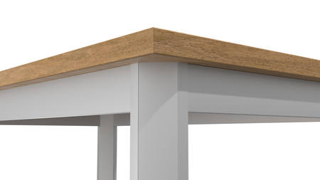 Stelaż Loftowy TWIN – Aluminiowa Podstawa Stołu – Naturalne aluminium – Konfigurator na wymiar