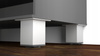 4 x Aluminiowa nóżka stopka meblowa regulowana z płytką FEST 60x60 mm - Alu