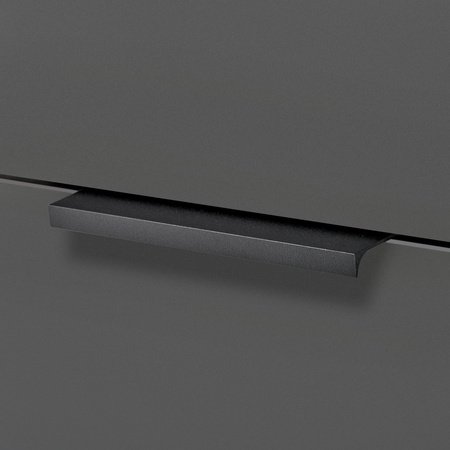 Uchwyt Krawędziowy FE-6 Prosty Czarny Lakier Strukturalny - Konfigurator uchwytów na dowolny wymiar