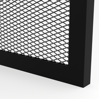 Ramka Aluminiowa F5 z Dekoracyjną Siatką Cięto-ciągnioną 16/8 mm + Zawiasy ukryte - Konfigurator na wymiar