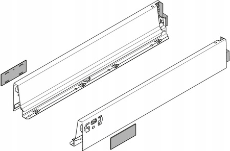 Zestaw boków 83,6 mm do Blum TANDEMBOX Antaro (L + P + 2x logo)