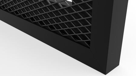 Ramka Aluminiowa F4 z Dekoracyjną Siatką Cięto-ciągnioną 16/8 mm - Konfigurator na wymiar