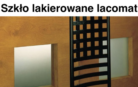 Front szklany w ramie aluminiowej F6 Czarny mat - Konfigurator na wymiar